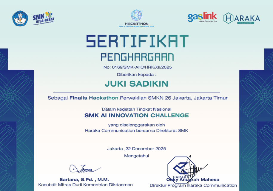 Finalis - SMK AI INNOVATION CHALLENGE 2025