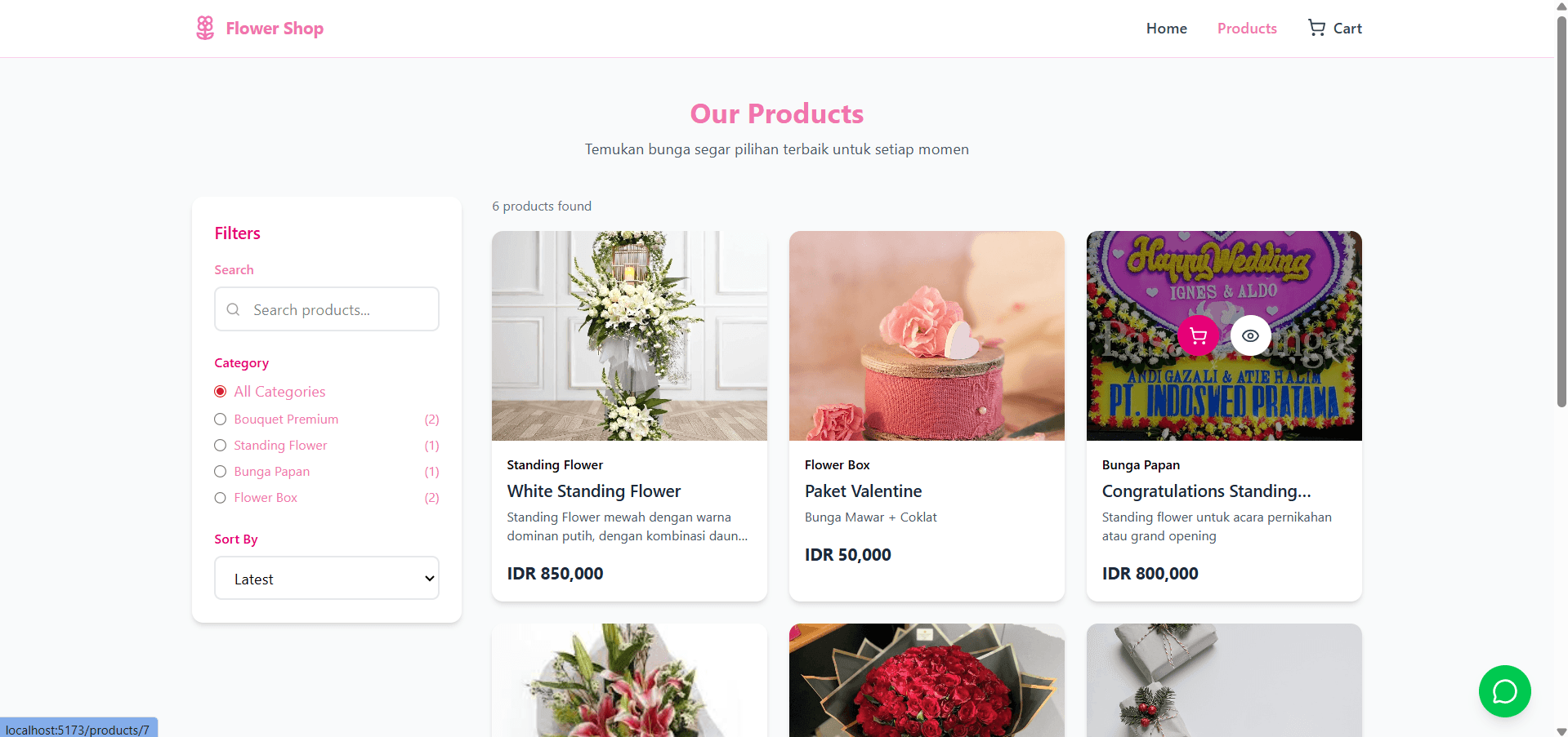 Website Toko Bunga