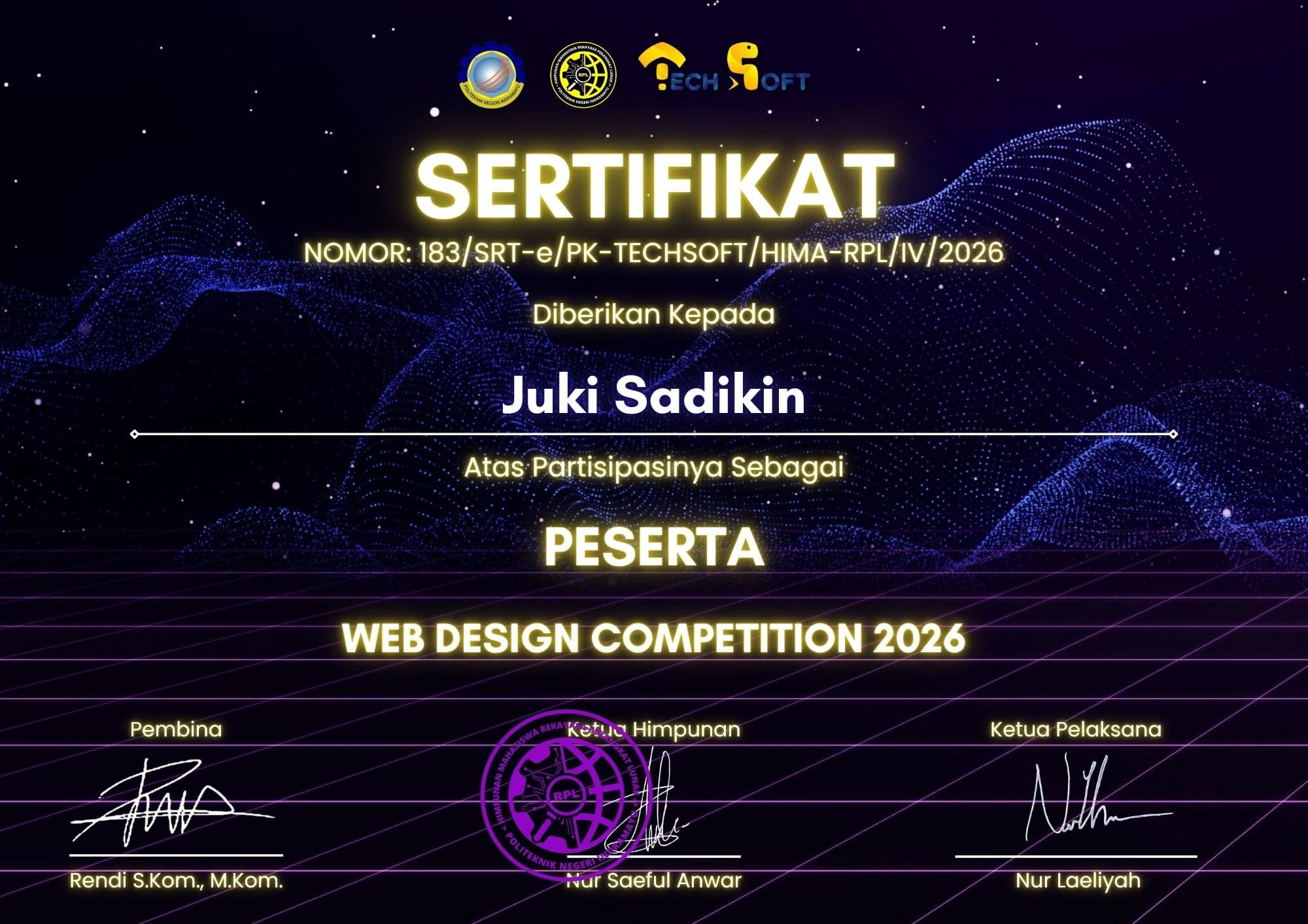 Peserta - Web Design TECHSOFT 2026