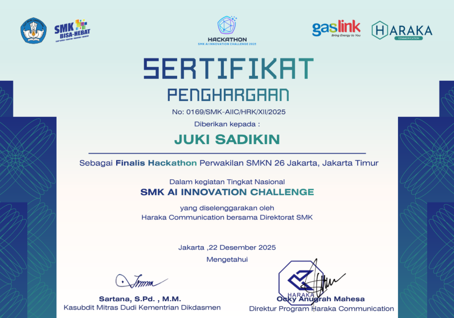 Finalis - SMK AI INNOVATION CHALLENGE 2025