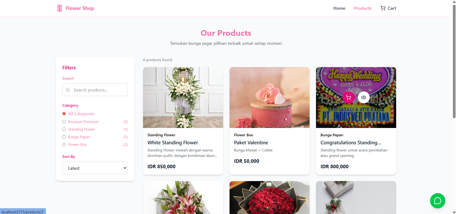 Website Toko Bunga